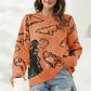 Dinosaur Print Pullover Sweater