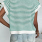 Full Size Striped Round Neck Sweater Vest