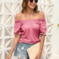 Ruched Short Sleeve Blouse