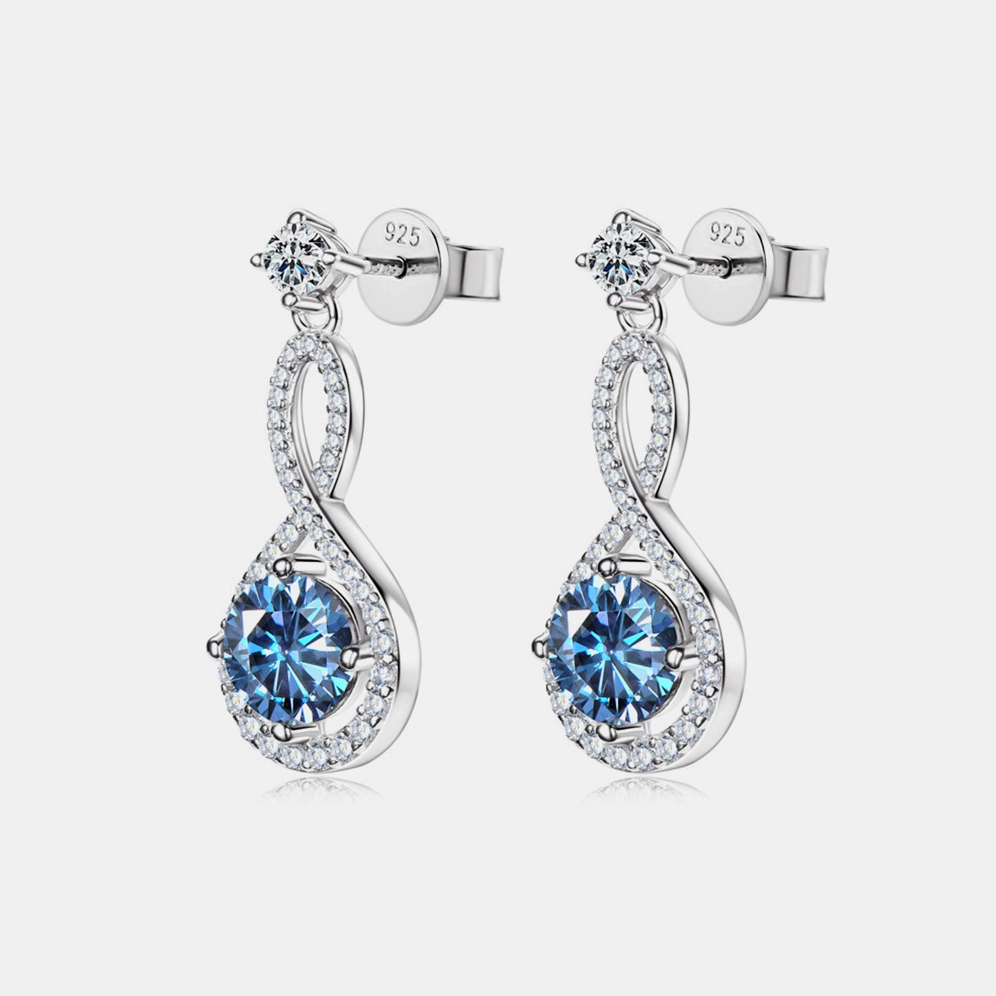 1 Carat Moissanite 925 Sterling Silver Earrings 💜