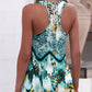 Printed Scoop Neck Wide Strap Tank