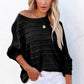 Round Neck Long Sleeve Knit Top