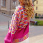 Rainbow Confetti Drop Shoulder Sweater