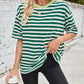 Lovelet Striped Round Neck Half Sleeve T-Shirt