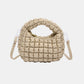 Quilted Puffy Removable Strap Crossbody Bag