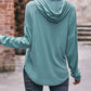 Mandy Drawstring Drop Shoulder Long Sleeve Hoodie