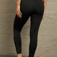 Double Take Wide Waistband Distressed Slim Fit Leggings