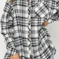 Full Size Plaid Collared Neck Long Sleeve Shirt