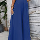 Tied High Waist Wide Leg Pants