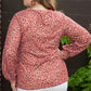Plus Size Leopard Long Sleeve T-Shirt