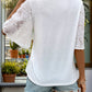 V-Neck Flutter Sleeve T-Shirt