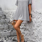 Round Neck Short Sleeve Blouse