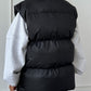 Zip Up Turtleneck Vest Coat