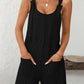 Mandy Texture Adjustable Strap Overalls with Pockets