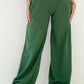Elastic Waist Wide Leg Pants