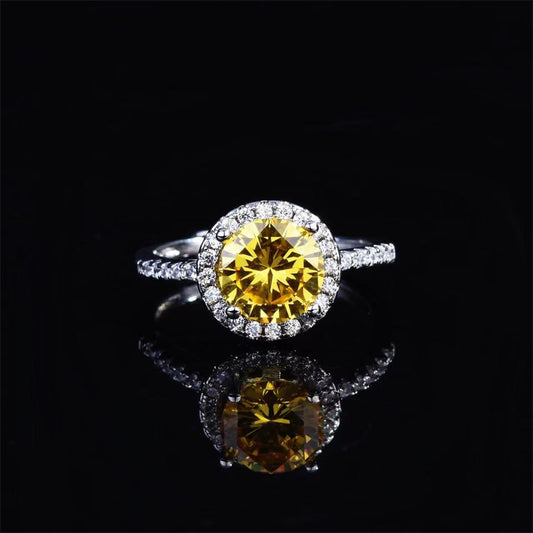 1 Carat Moissanite 925 Sterling Silver Ring 💜