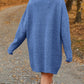 V-Neck Dropped Shoulder Sweater Dress