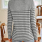 Striped Round Neck Long Sleeve T-Shirt