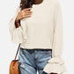 Round Neck Double-Layered Flounce Sleeve Top