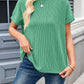 Lovelet Round Neck Short Sleeve Rib T-Shirt