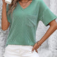 Full Size V-Neck Dropped Shoulder T-Shirt