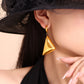 18K Gold-Plated Triangle Dangle Earrings