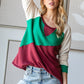 HOPELY Full Size Color Block Long Sleeve T-Shirt