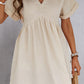 V-Neck Short Sleeve Dress