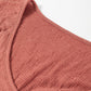 Frill V-Neck Long Sleeve Blouse