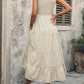FULL SIZE Smocked Scoop Neck Sleeveless Tank Dress