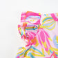 Ruffled Printed Cap Sleeve Mini Dress