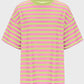 Striped Round Neck Half Sleeve T-Shirt