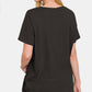 Zenana Full Size V-Neck Short Sleeve T-Shirt