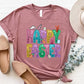 HAPPY EASTER Round Neck Short Sleeve T-Shirt