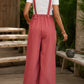 Square Neck Wide Strap Overalls