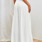 Drawstring Wide Leg Pants with Pockets
