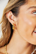 Adored Stainless Steel 18K Gold-Plated Earrings *