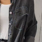 Full Size Pocketed Button Up Long Sleeve Denim Jacket