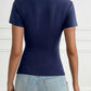 Devine Decorative Button Short Sleeve T-Shirt