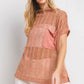 Ces Femme See Through Crochet Mock Neck Cover Up