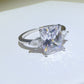 3 Carat Moissanite 925 Sterling Silver Square Shape Ring