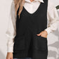 Pocketed V-Neck Sweater Vest