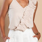 Ruffled V-Neck Cami