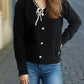 Tied V-Neck Long Sleeve Sweater