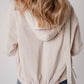 Pocketed Zip Up Long Sleeve Hooded Jacket
