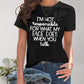 Letter Graphic Round Neck Short Sleeve T-Shirt