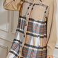Pocketed Plaid Long Sleeve Mini Shirt Dress