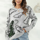 Dinosaur Print Pullover Sweater