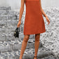 Asymmetrical Neck Sleeveless Mini Dress