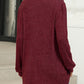 Full Size Pocketed Round Neck Long Sleeve T-Shirt